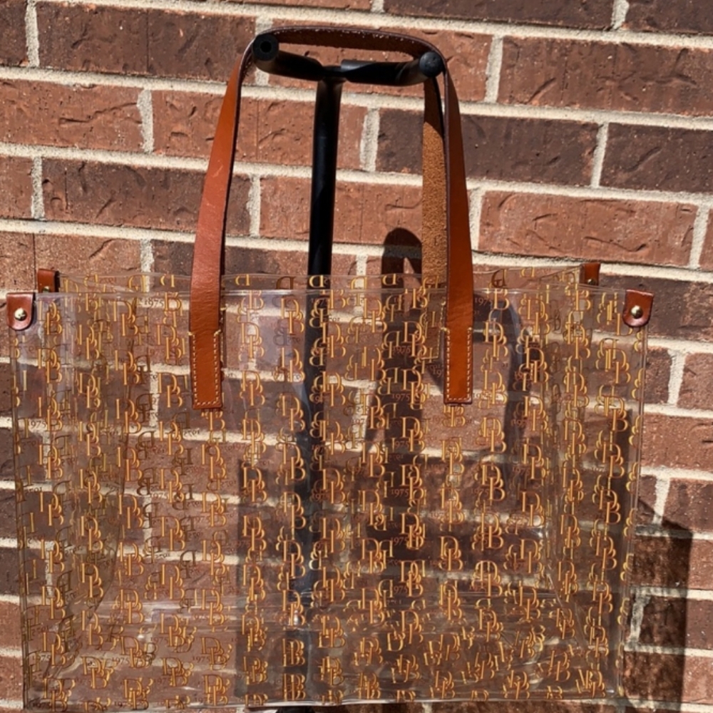 👀Dooney and Bourke Vintage Acrylic Tote Bag👀 - Picture 8 of 16
